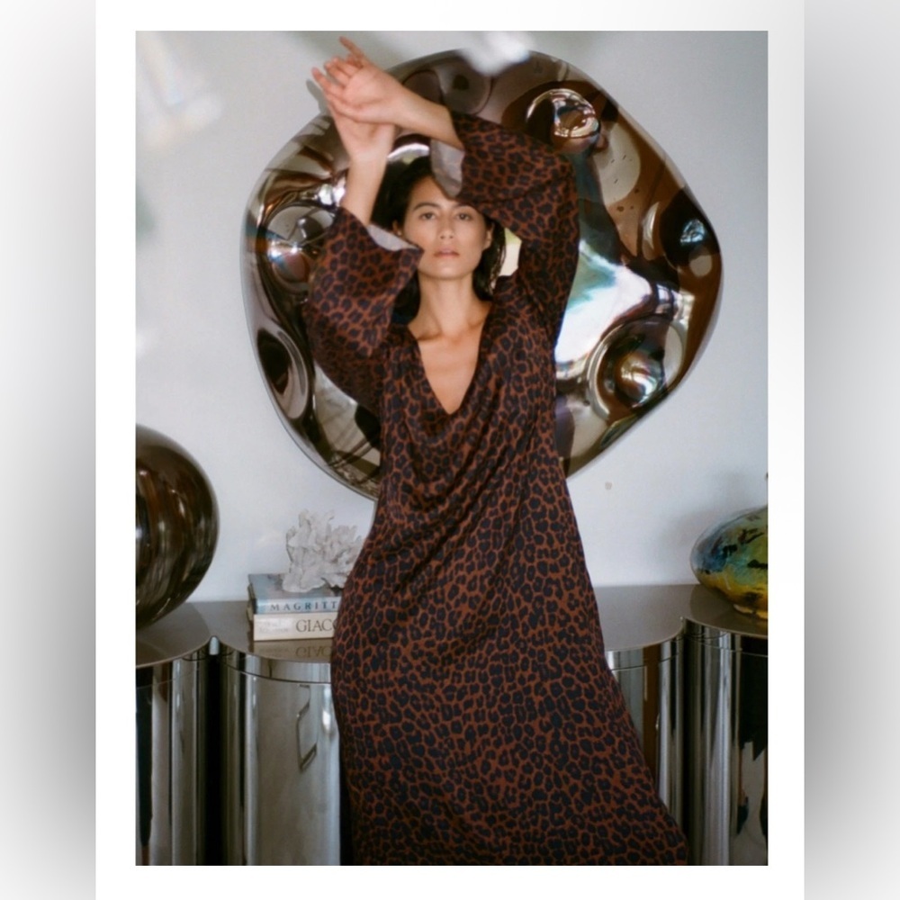Naliyah dress Mara Hoffman animal print - 4 - NWT
